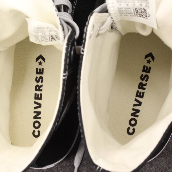 Converse X-HI Extra Knee High Platform Canvas Sneakers Black White Mens Size 11 - Picture 11 of 12